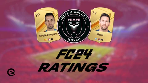 EA FC 24 Inter Miami Ratings Messi Busquets Alba