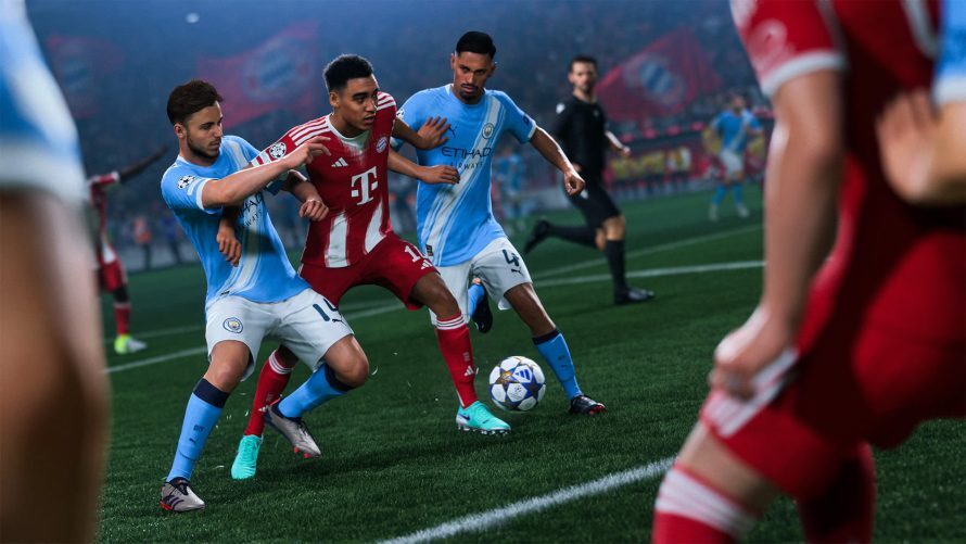 EA FC 26 Musiala im Zweikampf Dribbling