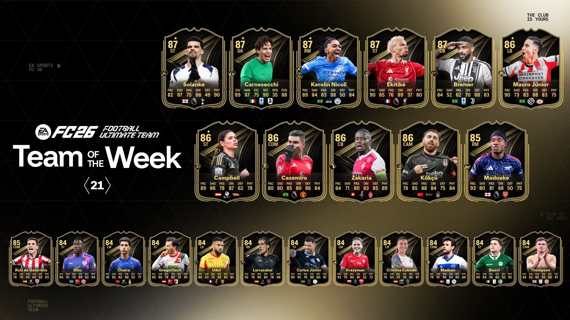 EA FC 26 TOTW 21