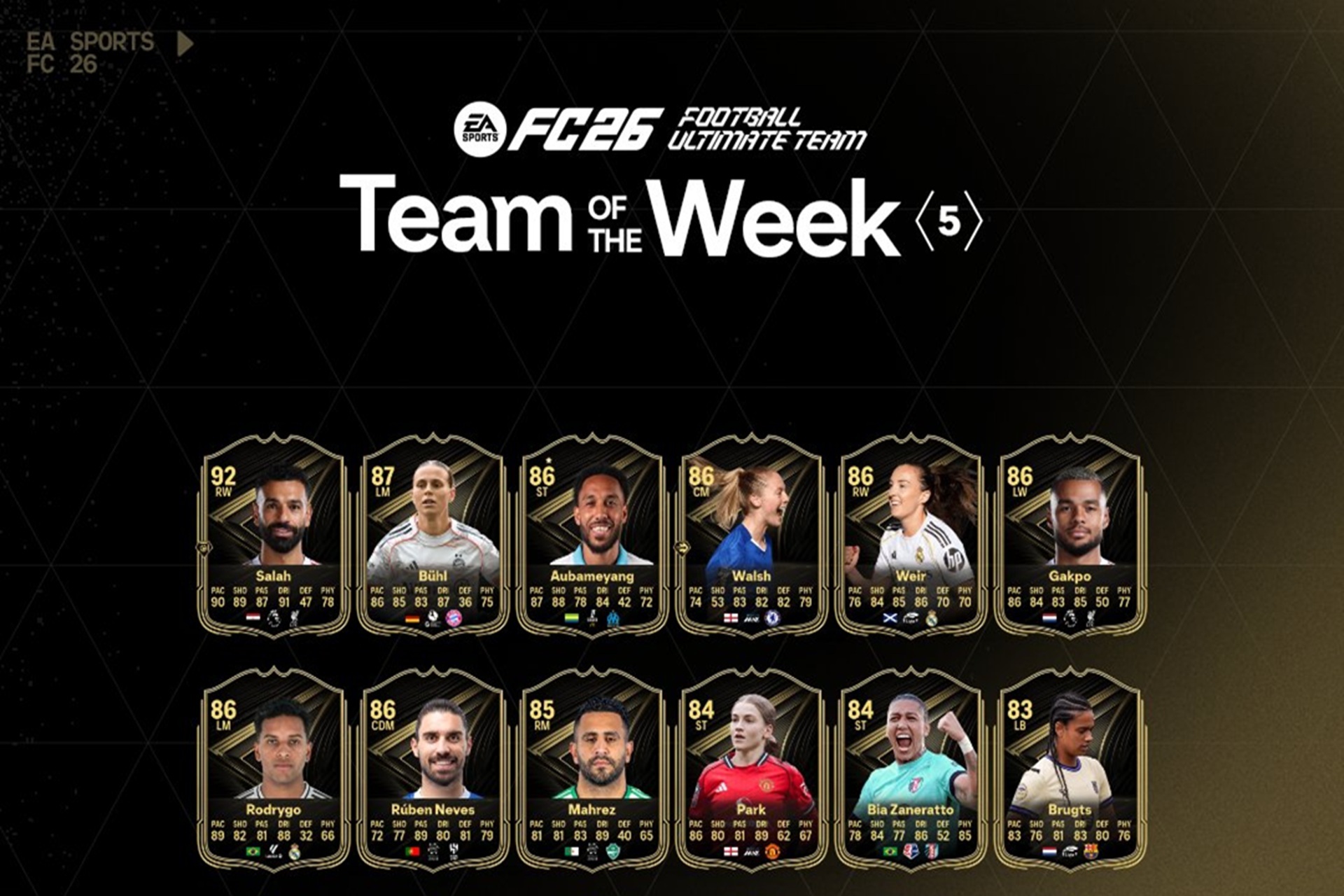EA FC 26 TOTW 5 Header