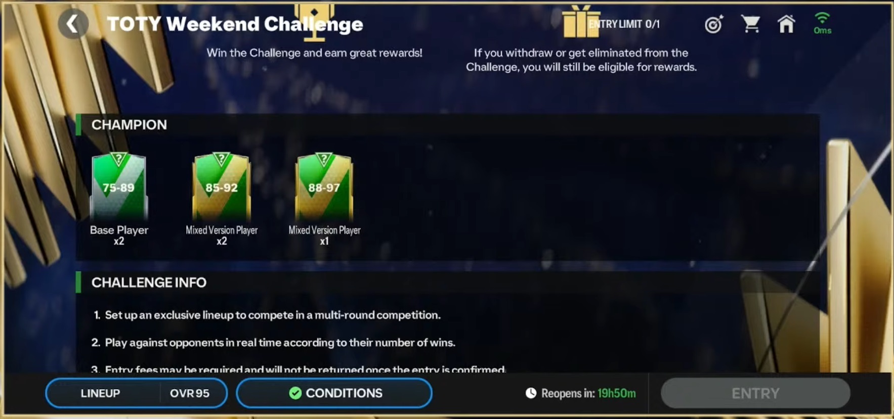 EAFC Mobile TOTY24 Weekend Challenge
