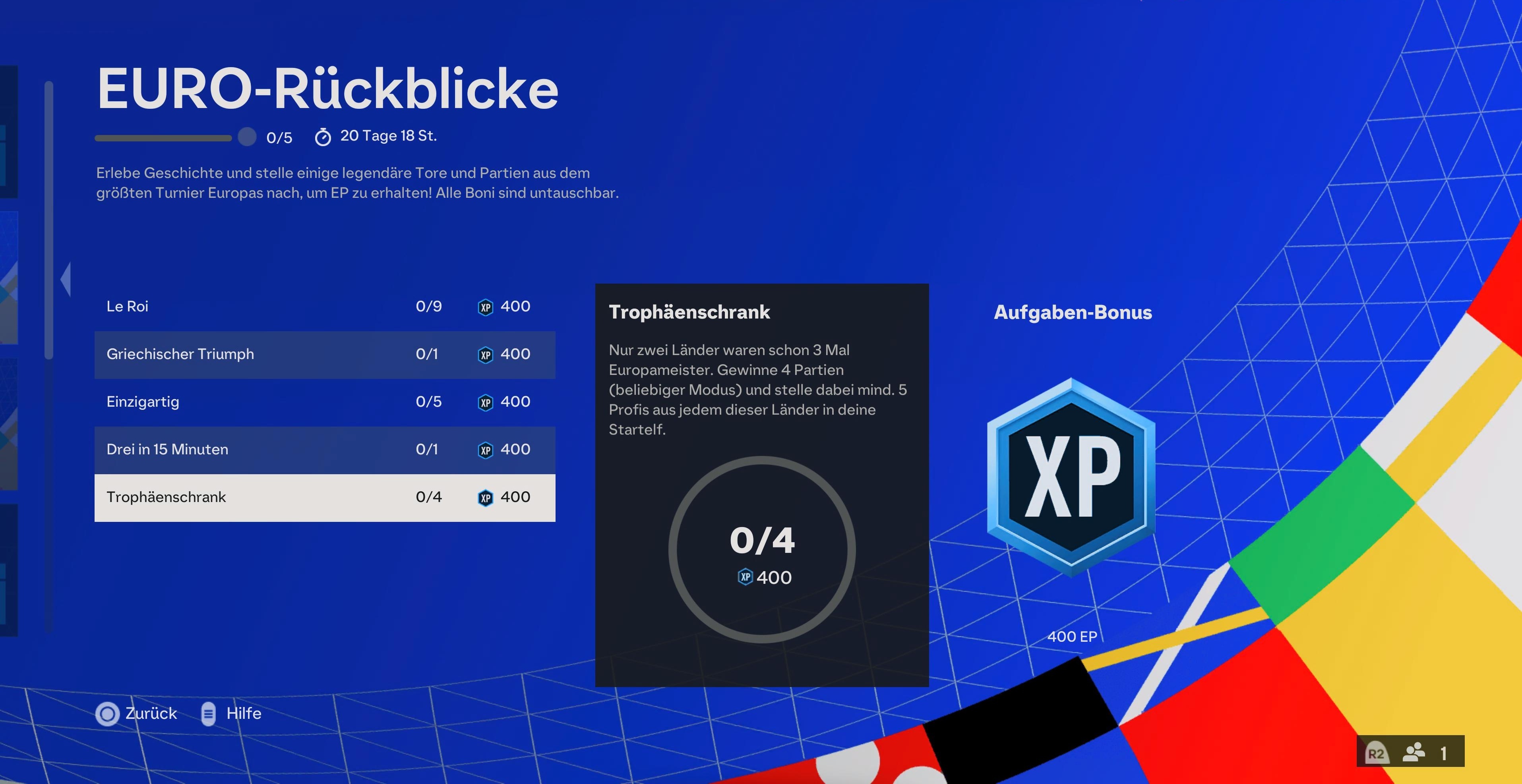 EURO Rückblicke Aufgaben