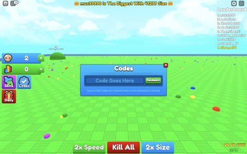 Eat Blobs Simulator How To Redeem Codes