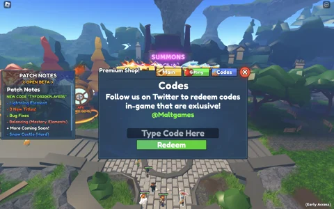 Elemental Dungeons codes December 2023