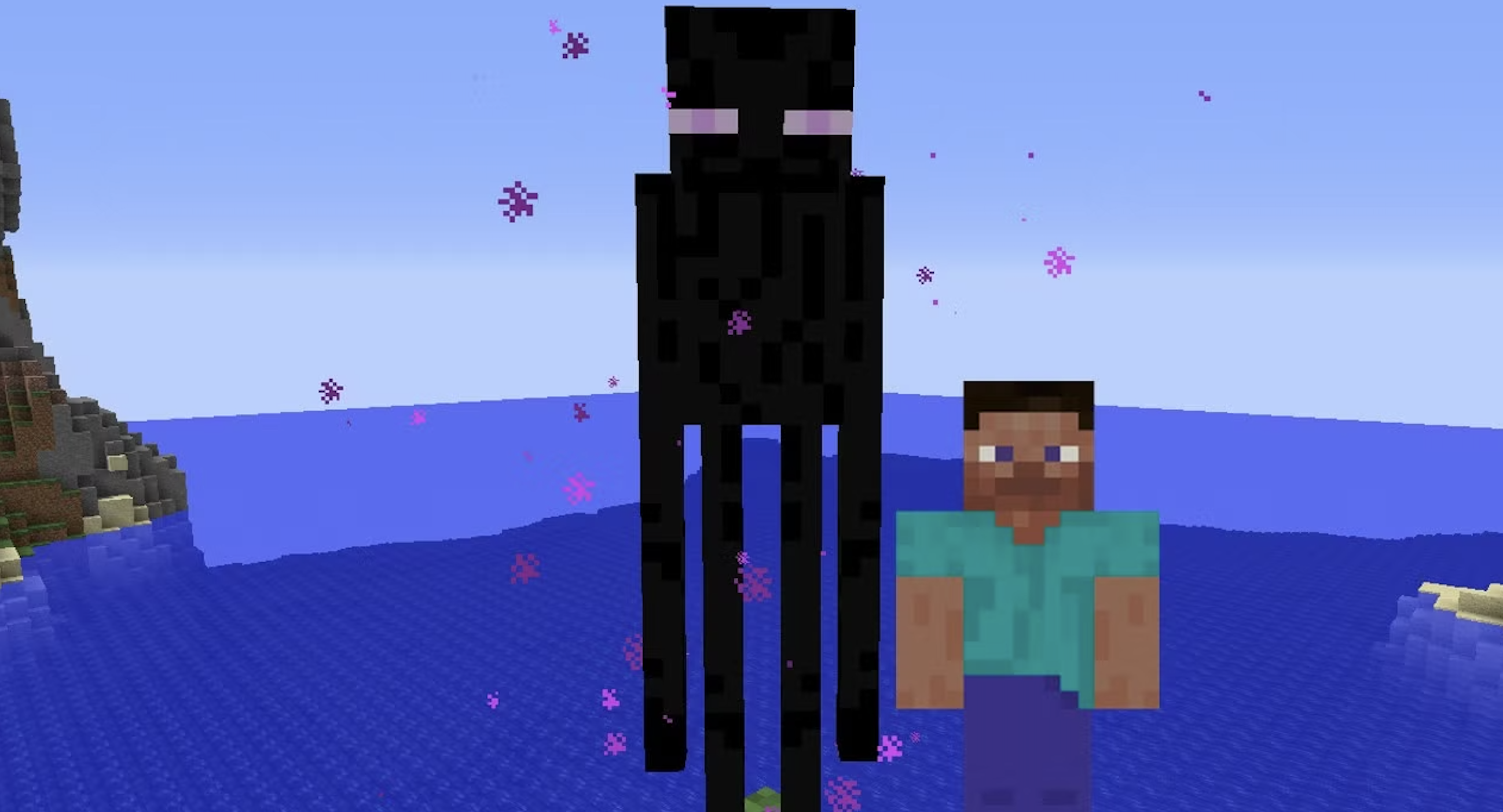 Endermen speak backwards
