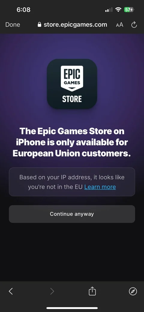 Epic Game Store Not EU