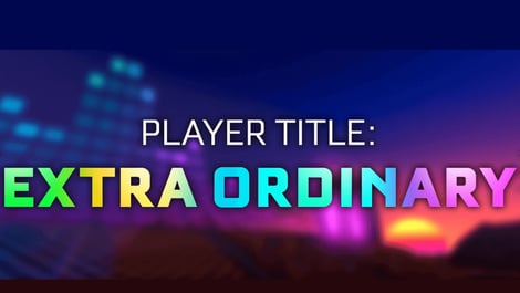 Extra ordinary player title