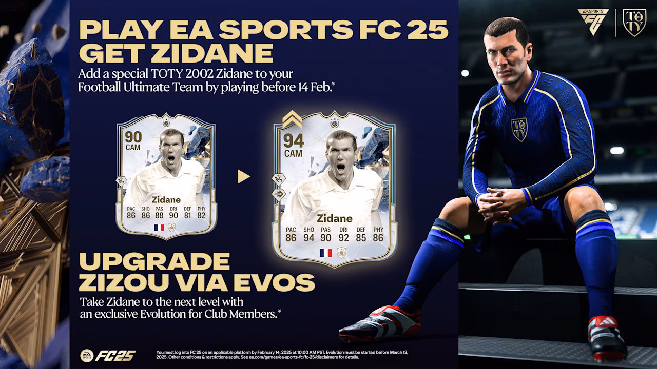 FC 25 TOTY Zidane Evo