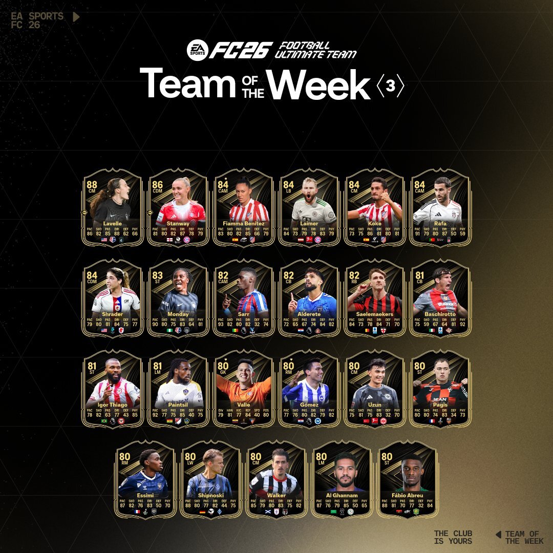 FC 26 TOTW 3 x