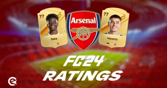 FIFA 24 EAFC Arsenal Ratings