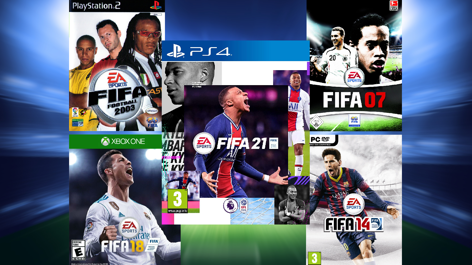 Every FIFA cover athlete