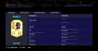 FUT 21 Dembele Card