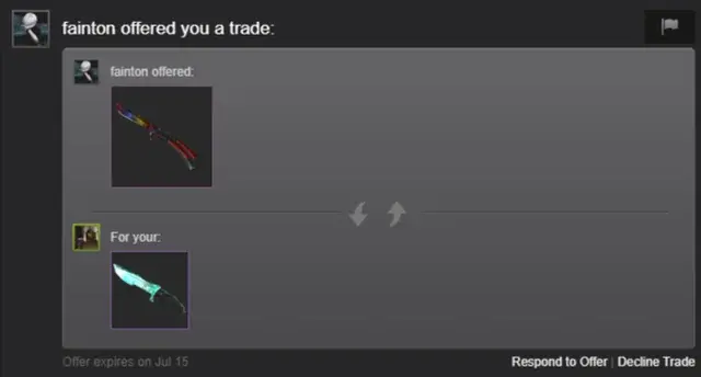 Fake Trade Offer CS2 Plumbers Legacy