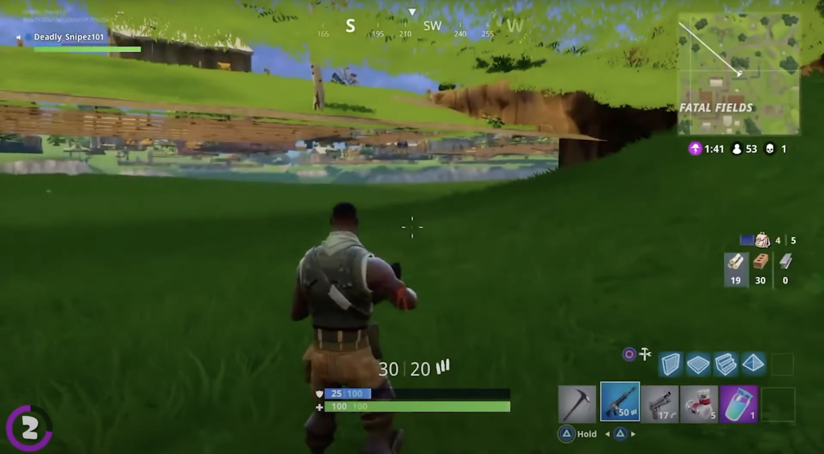 Falling under map