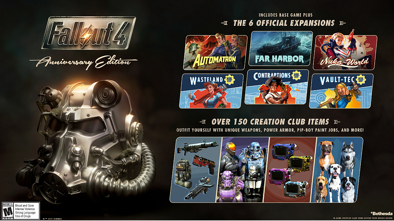Fallout 4 Anniversary Edition Content