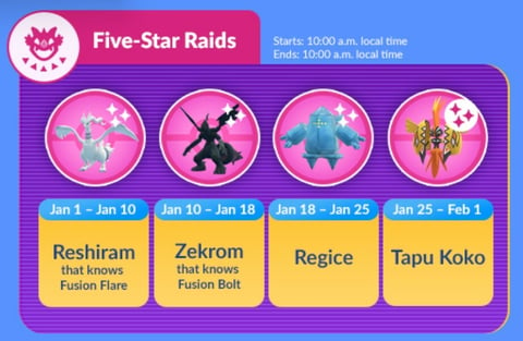 Can shiny Reshiram appear in Pokemon GO Raid Hour? (January 2023)