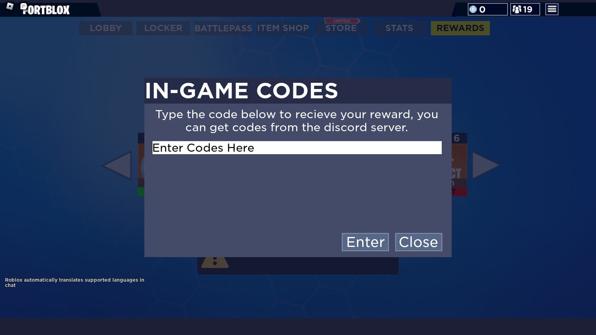 Fortblox Redeeming Codes