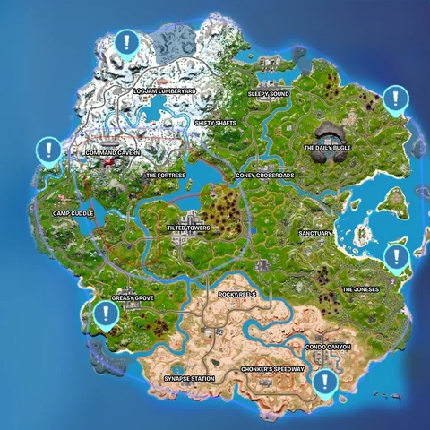 Fortnite Choppa Locations