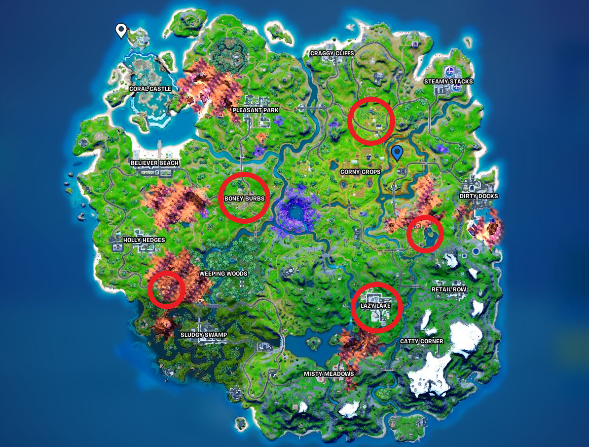 Fortnite Season 8 beste Landeplätze