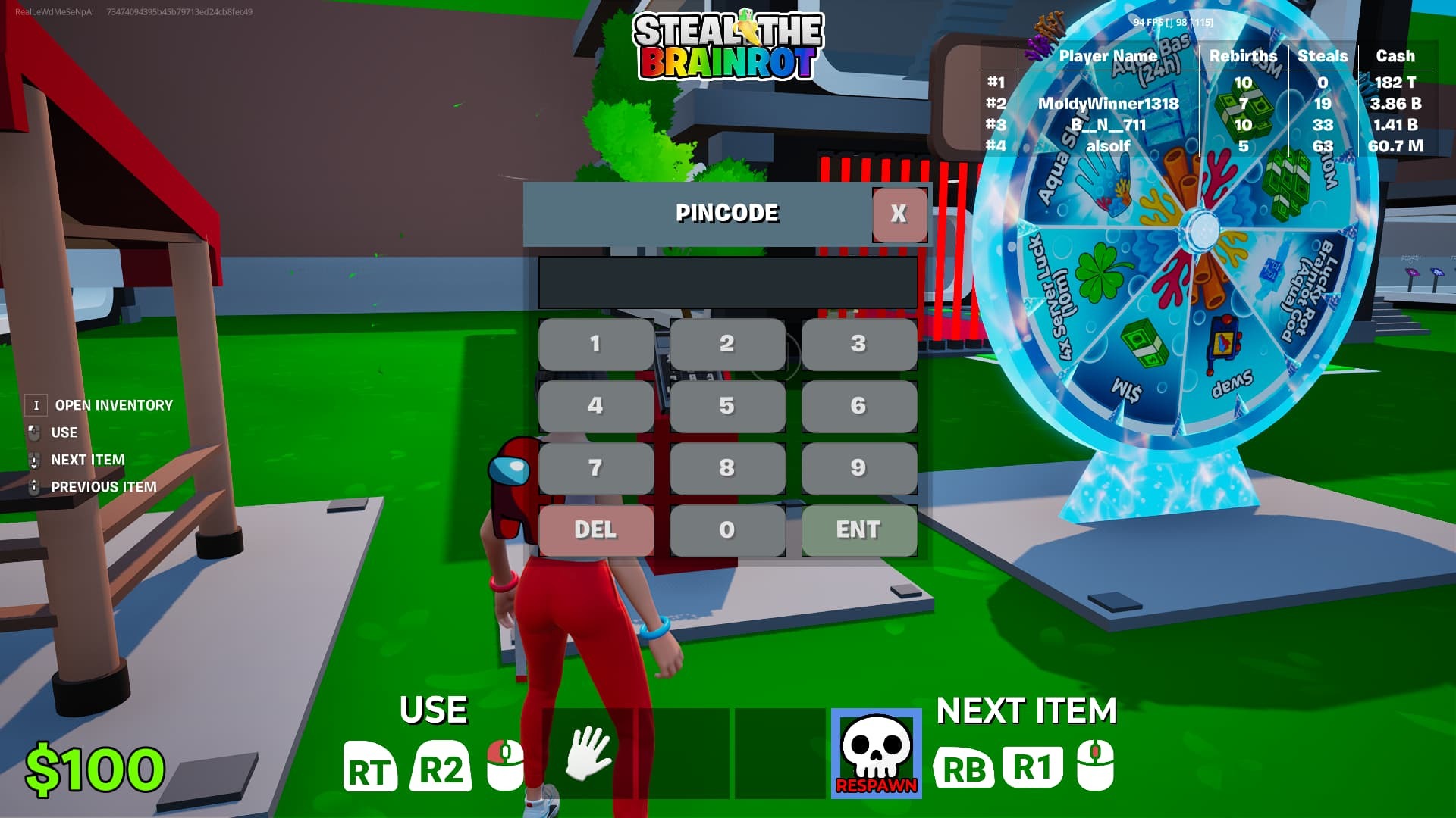 Fortnite Steal The Brainrot codes how to redeem 2