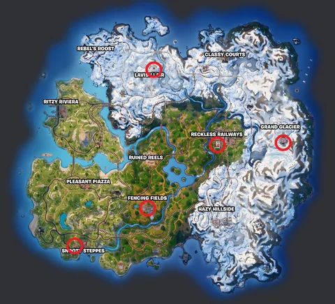 Fortnite all vault locations