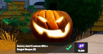 Fortnite destroy jack o laterns