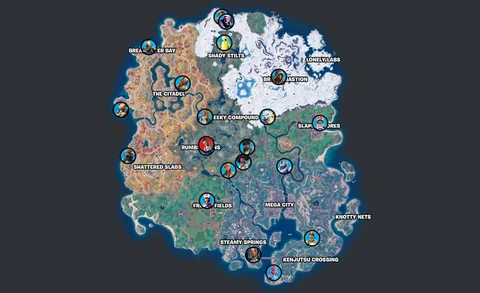 Fortnite C4 S3 NP Clocations