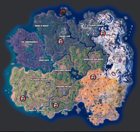 Fortntie Imperial Roadblocks Darth Vader Locations