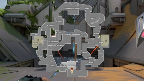 Valorant - Fracture: Así son los callouts del nuevo mapa que se estrena ya  mismo en competitivo - Millenium