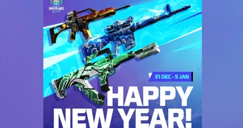 Free Fire MAX Happy New Year 2025 Gift