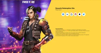 Free Fire redemption 2