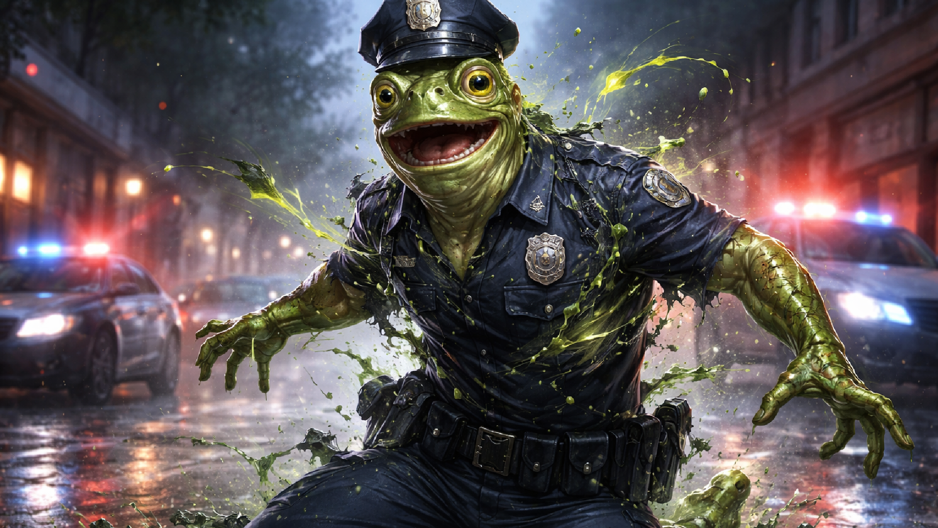 Frosch Polizist