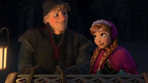 Frozen 3 Anna and Kristoff Sled