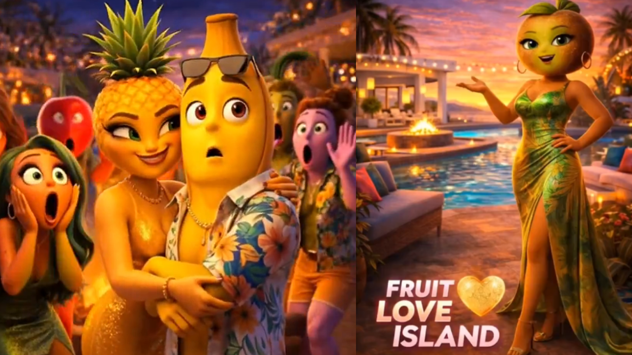 Fruit Love Island AI Tik Tok Series