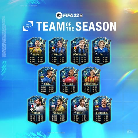 Full Jupiter Pro League TOTS FIFA 22