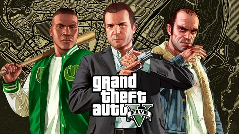 GTA 5 keyart game pass