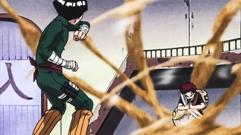 Gaara vs Rock Lee