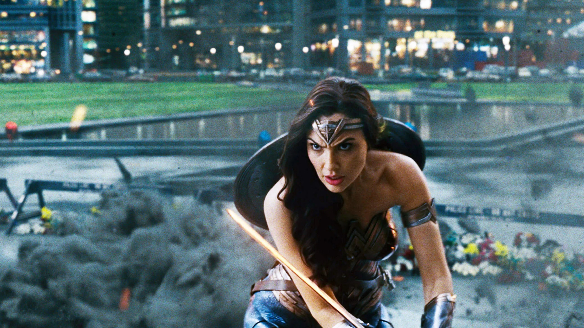 Gal Gadot and Joss Whedon Justice League