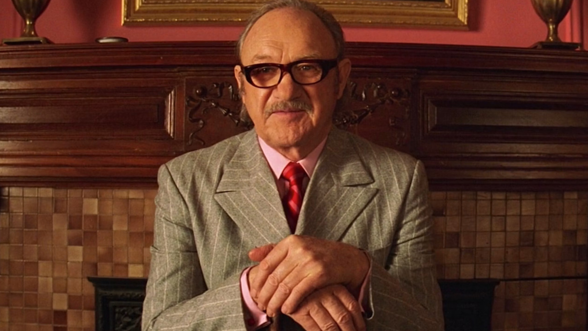 Gene Hackman and Wes Anderson The Royal Tenenbaums