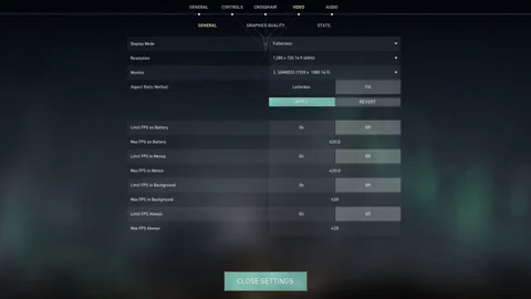 General Video Settings for Valorant Increase Img