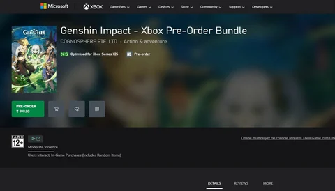 Genshin Impact Preorder Bundle