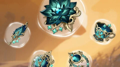 Genshin Impact Nymphs Dream Artifact Set