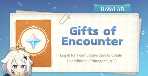 Gifts Of Encounter Genshin Impact