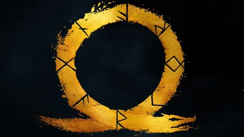 God of War Logo Gold