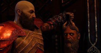 God of War Ragnarök Kratos Mimir