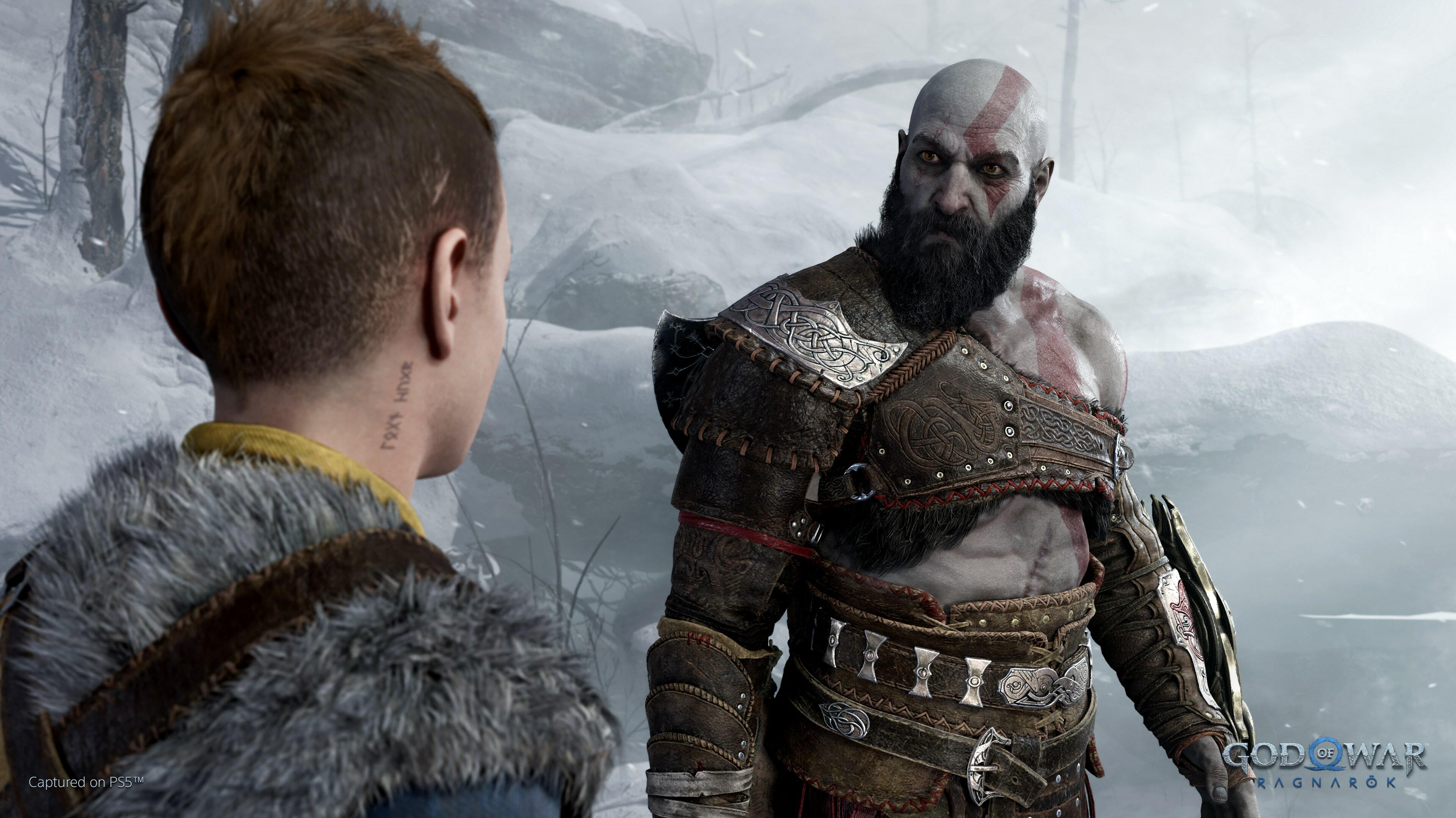 Kratos and his son in God of War: Ragnarök