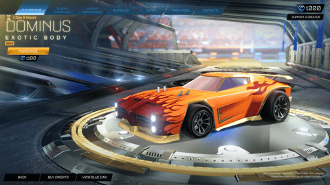 Gold Dominus Rocket League