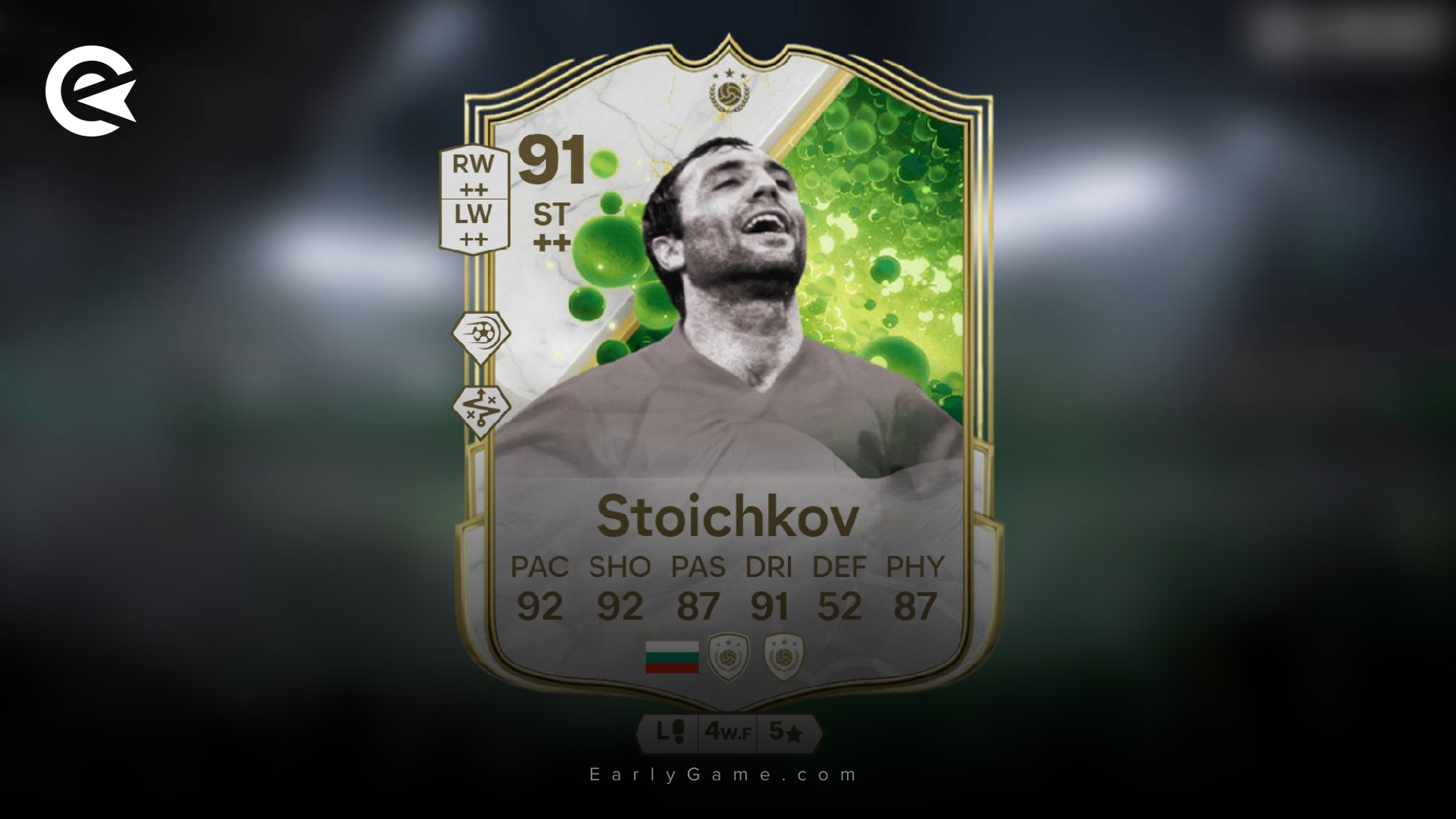 Grassroot Greats Icon Stoichkov SBC Header