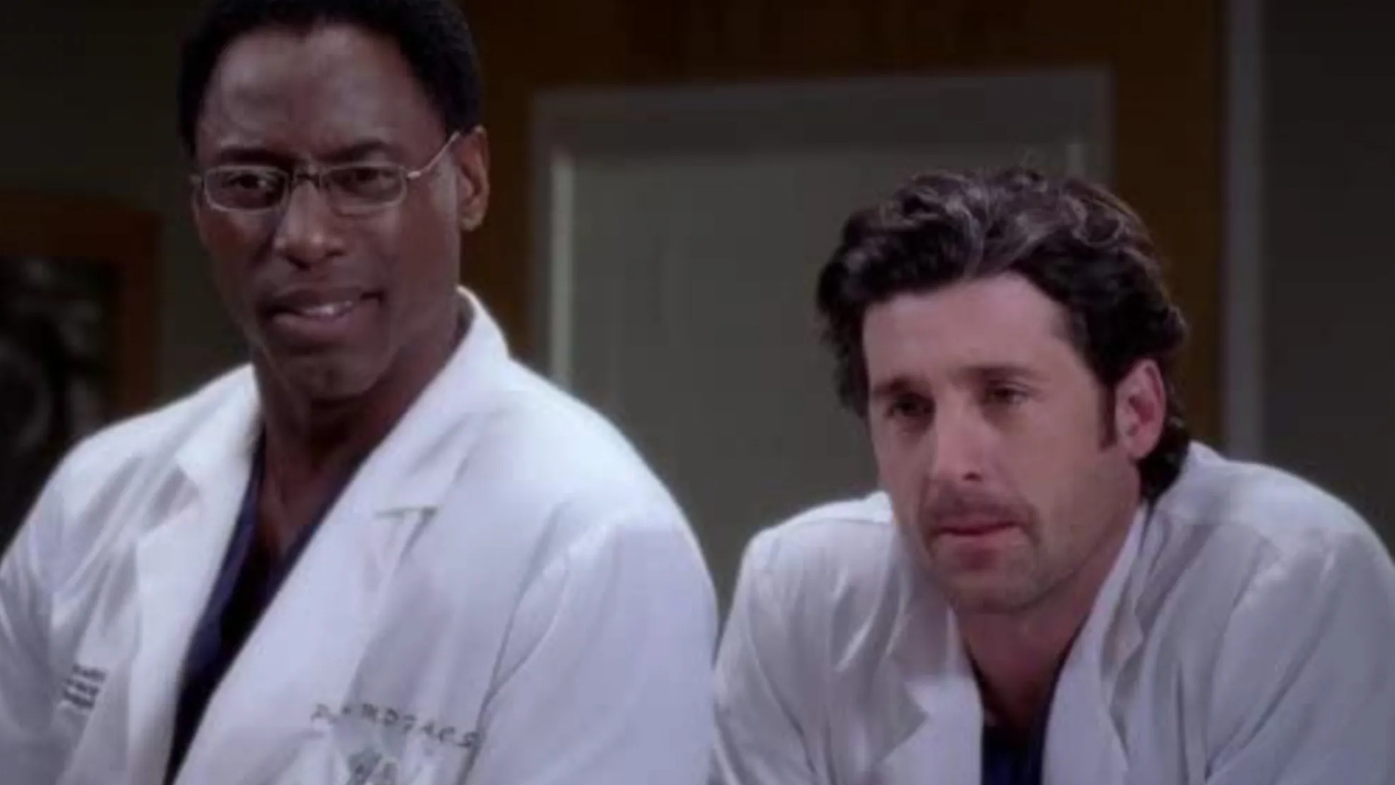 Greys Anatomy 2005 Patrick Dempsey and Isaiah Washington cropped processed by imagy