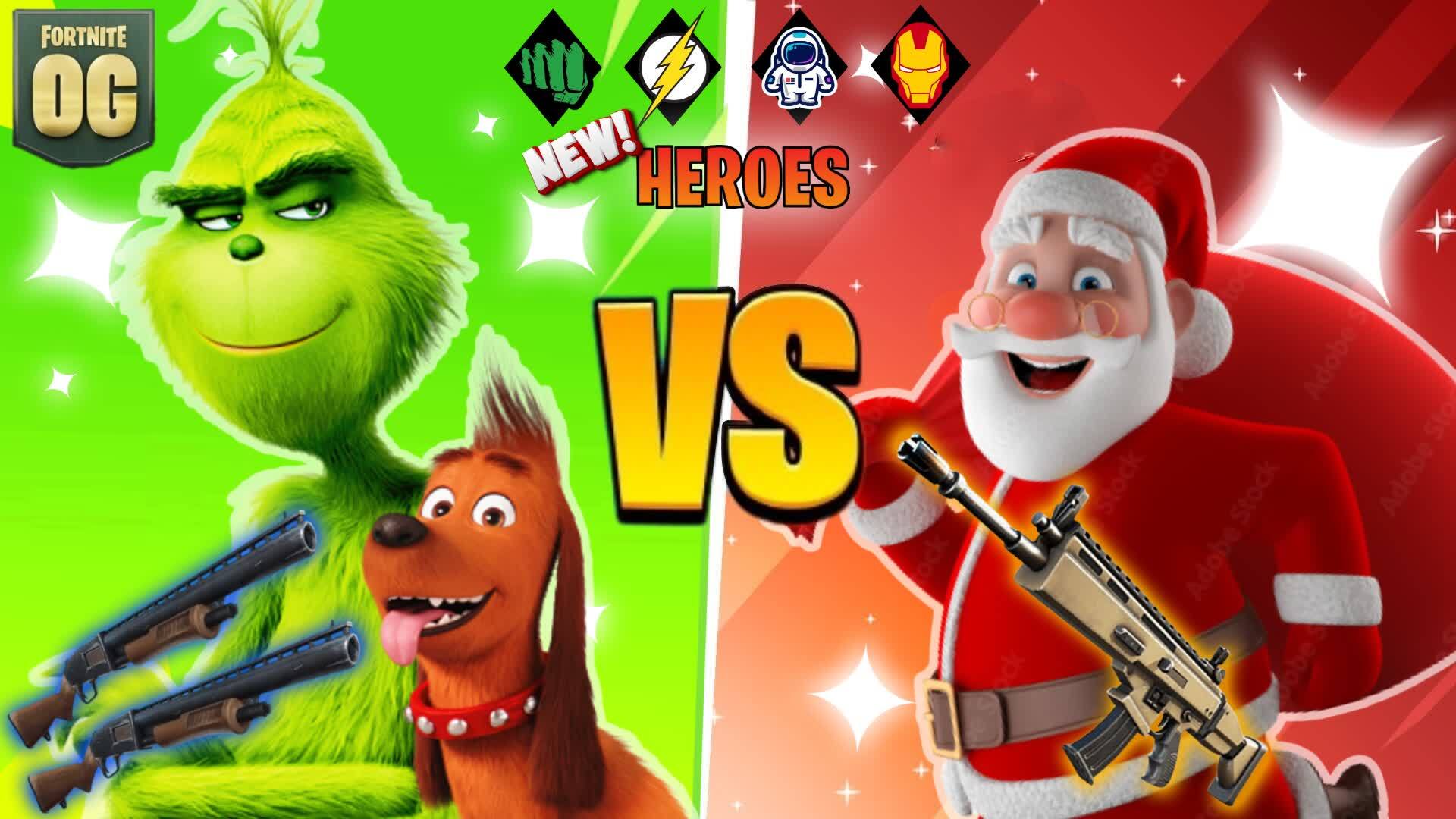 Grinch vs Santa Heroes
